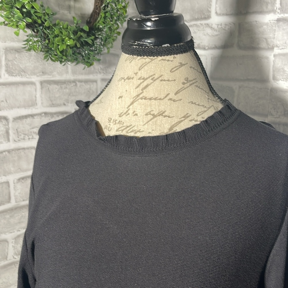 EUC Kate spade black knit midi long sleeve dress - Picture 2 of 6